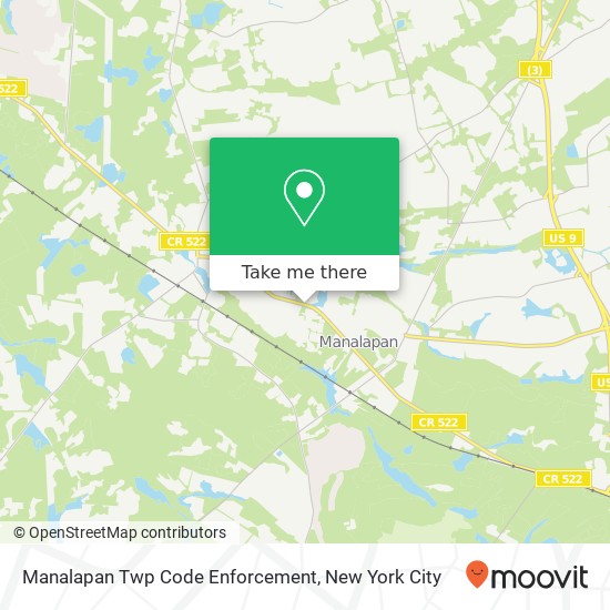 Mapa de Manalapan Twp Code Enforcement