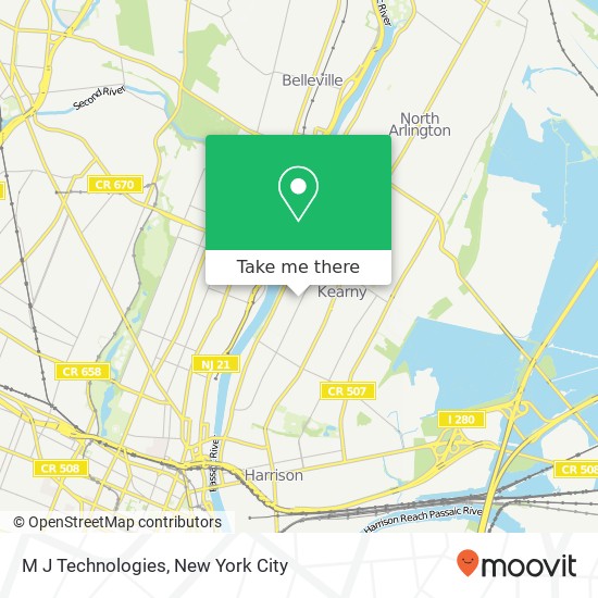 M J Technologies map