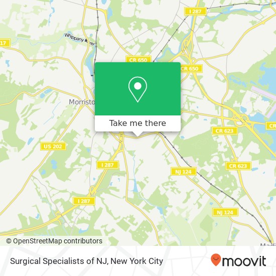 Surgical Specialists of NJ map
