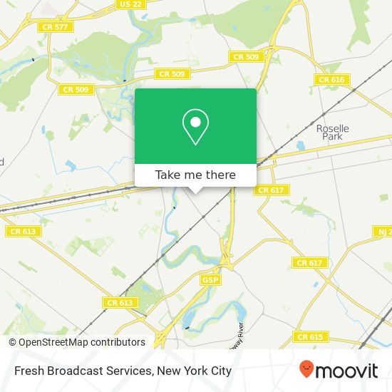 Fresh Broadcast Services map