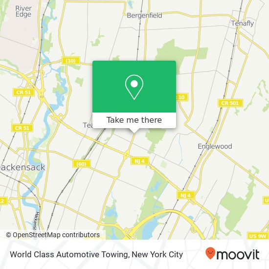 Mapa de World Class Automotive Towing