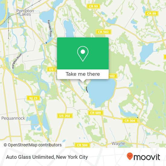 Auto Glass Unlimited map