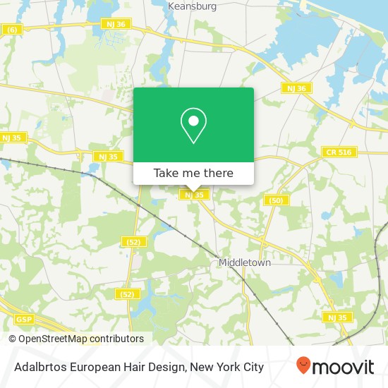 Adalbrtos European Hair Design map