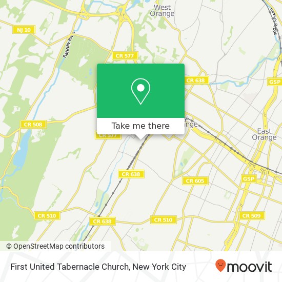 Mapa de First United Tabernacle Church