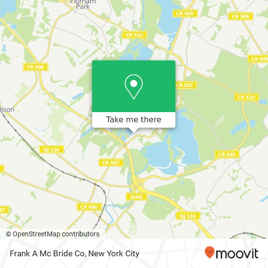 Frank A Mc Bride Co map