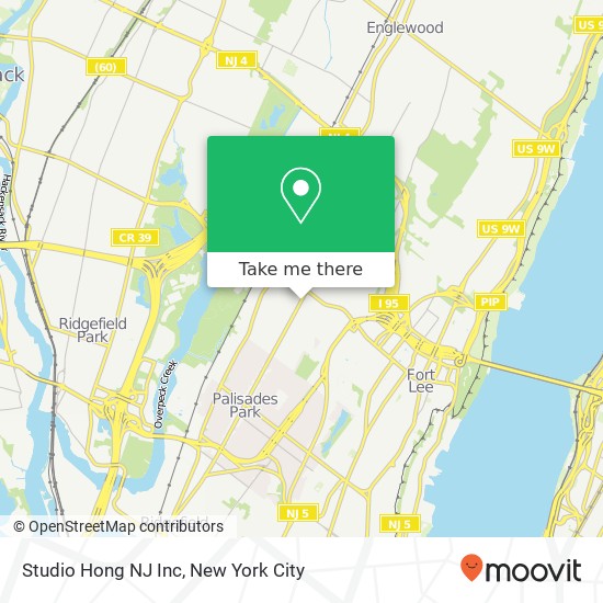 Mapa de Studio Hong NJ Inc