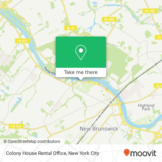 Mapa de Colony House Rental Office