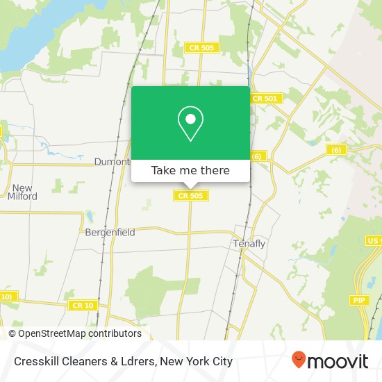 Cresskill Cleaners & Ldrers map