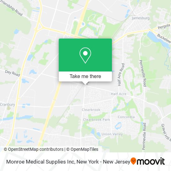 Mapa de Monroe Medical Supplies Inc