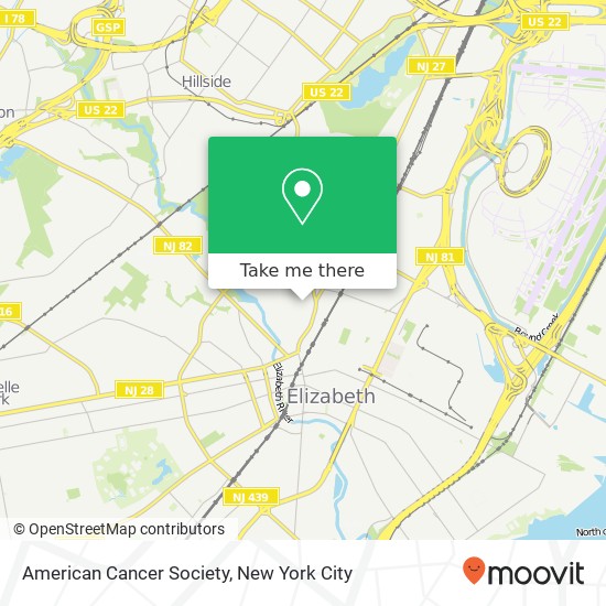 Mapa de American Cancer Society