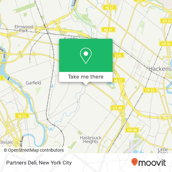 Partners Deli map