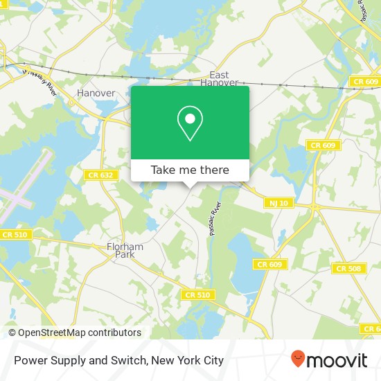 Power Supply and Switch map