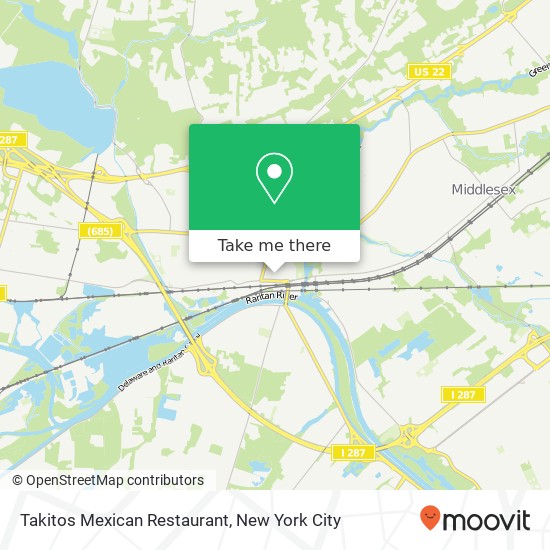 Mapa de Takitos Mexican Restaurant