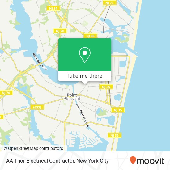 AA Thor Electrical Contractor map