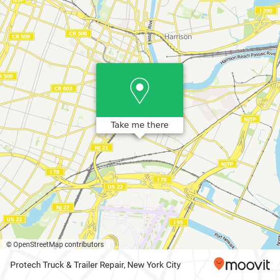 Mapa de Protech Truck & Trailer Repair