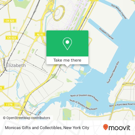 Monicas Gifts and Collectibles map