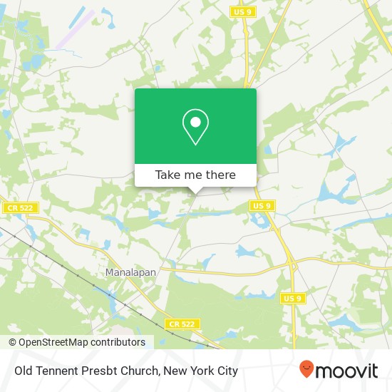 Mapa de Old Tennent Presbt Church