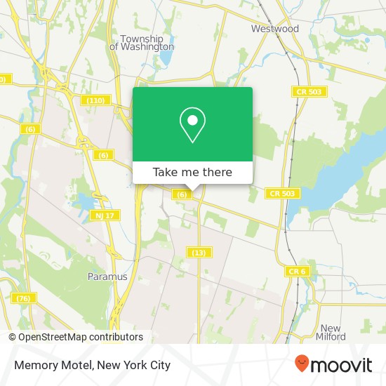 Memory Motel map