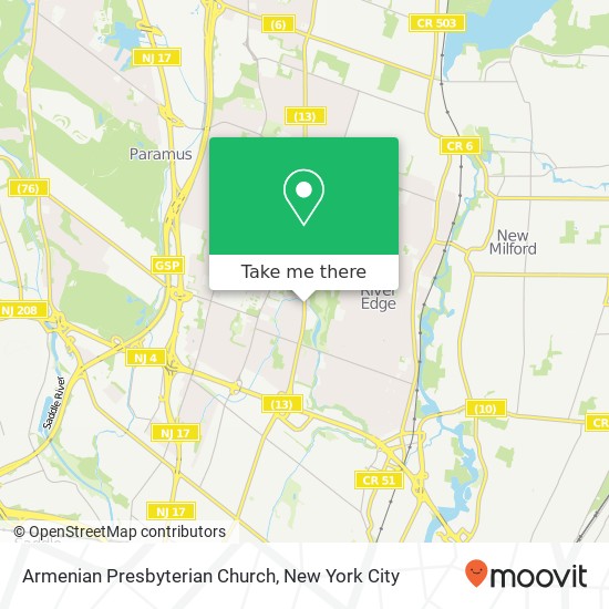 Armenian Presbyterian Church map