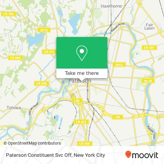 Mapa de Paterson Constituent Svc Off