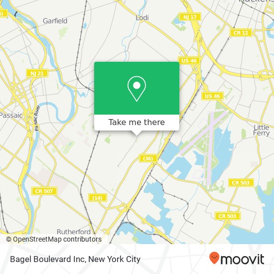 Mapa de Bagel Boulevard Inc