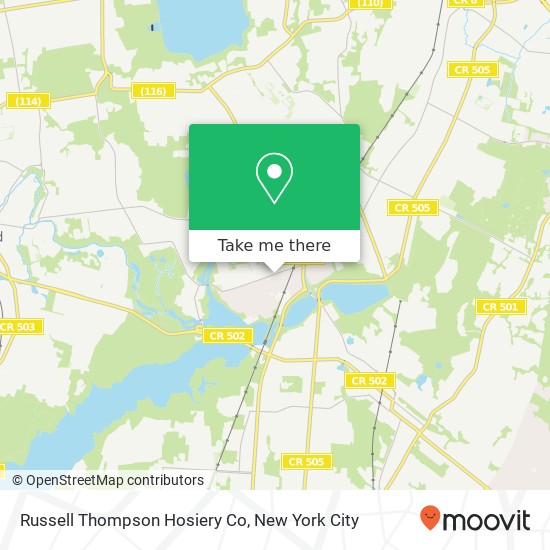 Russell Thompson Hosiery Co map