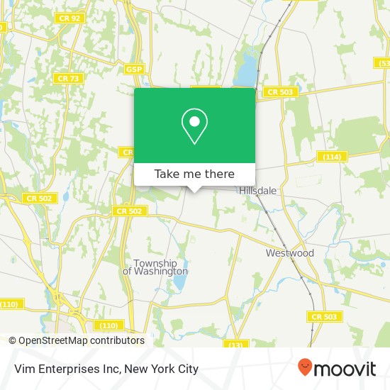 Vim Enterprises Inc map