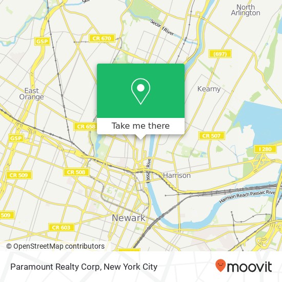 Paramount Realty Corp map