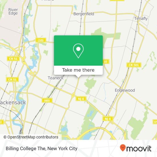 Mapa de Billing College The