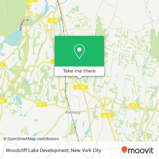 Mapa de Woodcliff Lake Development