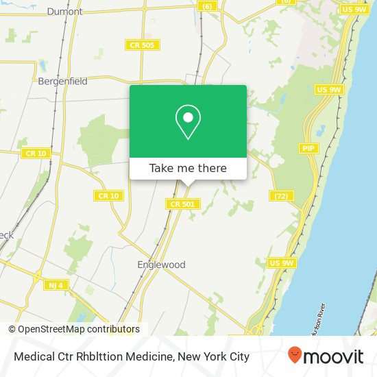 Mapa de Medical Ctr Rhblttion Medicine