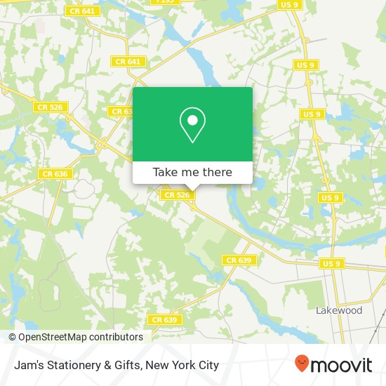 Jam's Stationery & Gifts map