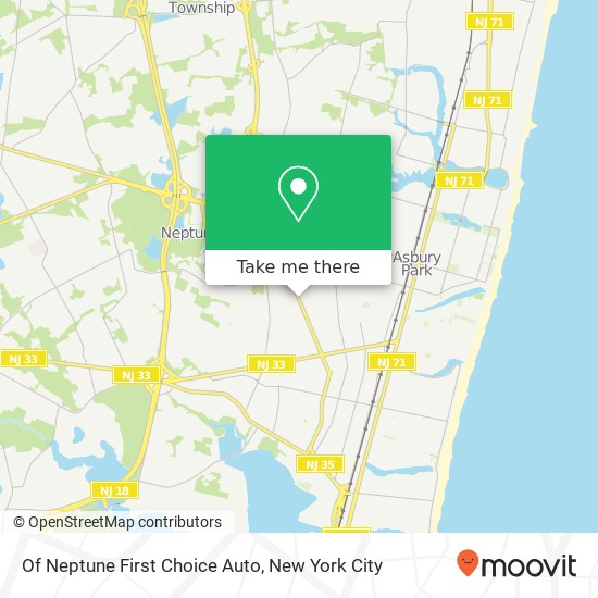 Of Neptune First Choice Auto map