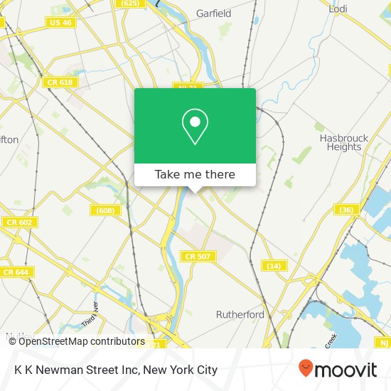 K K Newman Street Inc map