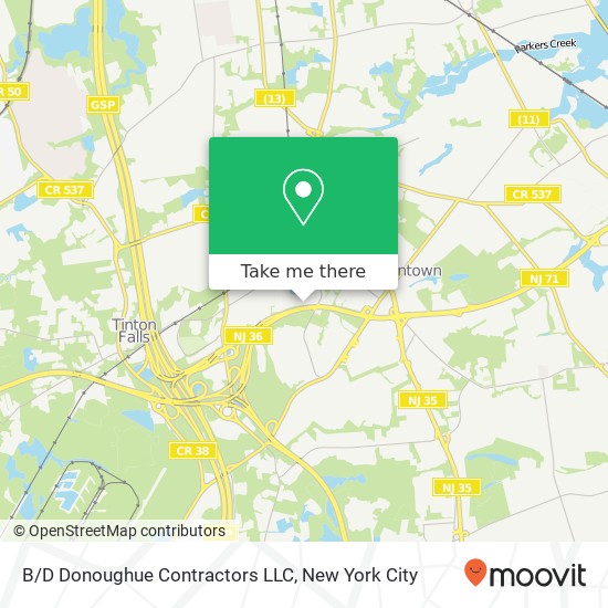Mapa de B/D Donoughue Contractors LLC
