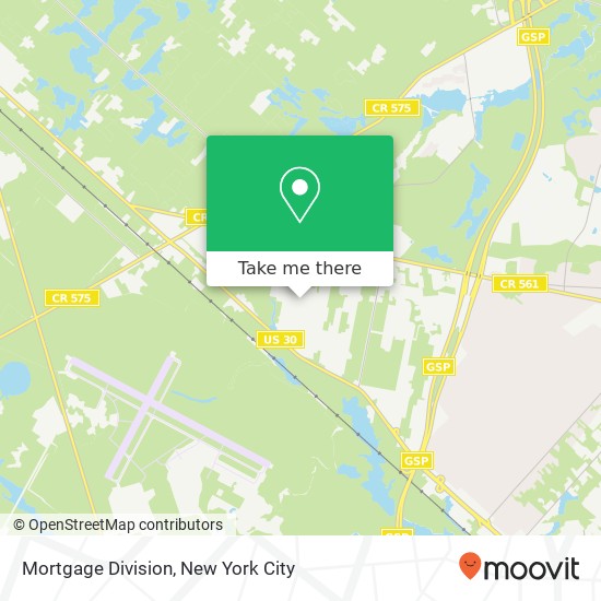 Mapa de Mortgage Division
