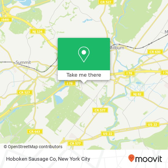 Mapa de Hoboken Sausage Co