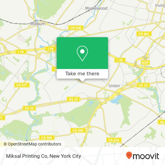 Mapa de Miksal Printing Co