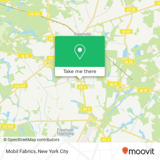 Mobil Fabrics map