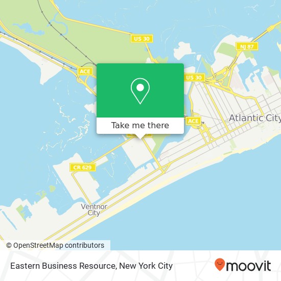 Eastern Business Resource map