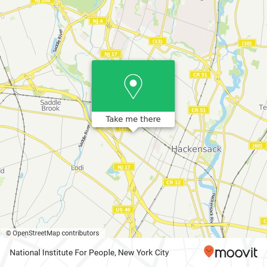 National Institute For People map