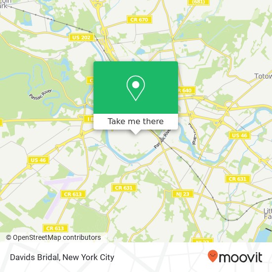 Davids Bridal map