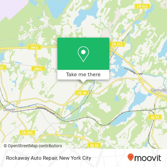 Mapa de Rockaway Auto Repair