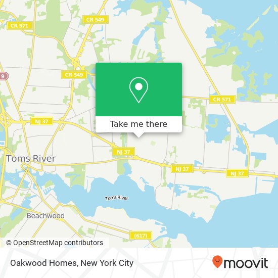 Oakwood Homes map