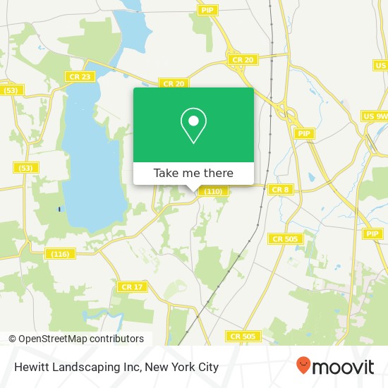 Mapa de Hewitt Landscaping Inc