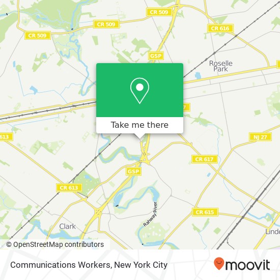 Communications Workers map