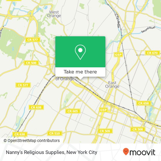 Nanny's Religious Supplies map