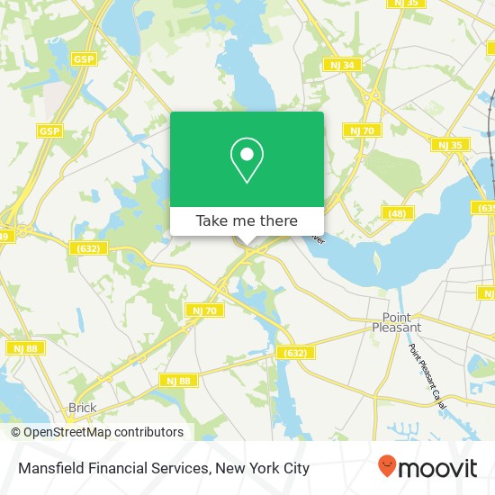 Mansfield Financial Services map
