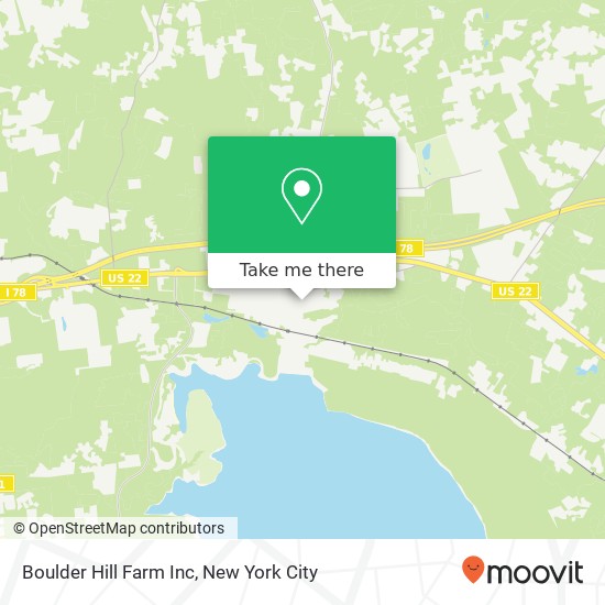 Mapa de Boulder Hill Farm Inc