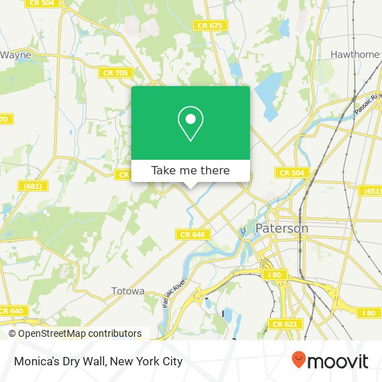 Mapa de Monica's Dry Wall